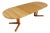 Vintage Danish Oval Extendable Dining Table from Dyrlund, 1960s For Sale