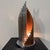 A modern table lamp from the 1970s with an organ pipe structure. It features chrome-plated and copper-painted metal tubes,...