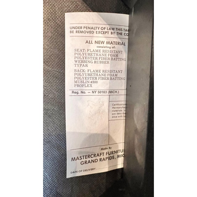 1970s Set of 6 Mastercraft Cream Spoon-Back Dining Chairs Professionally Painted For Sale - Image 10 of 10