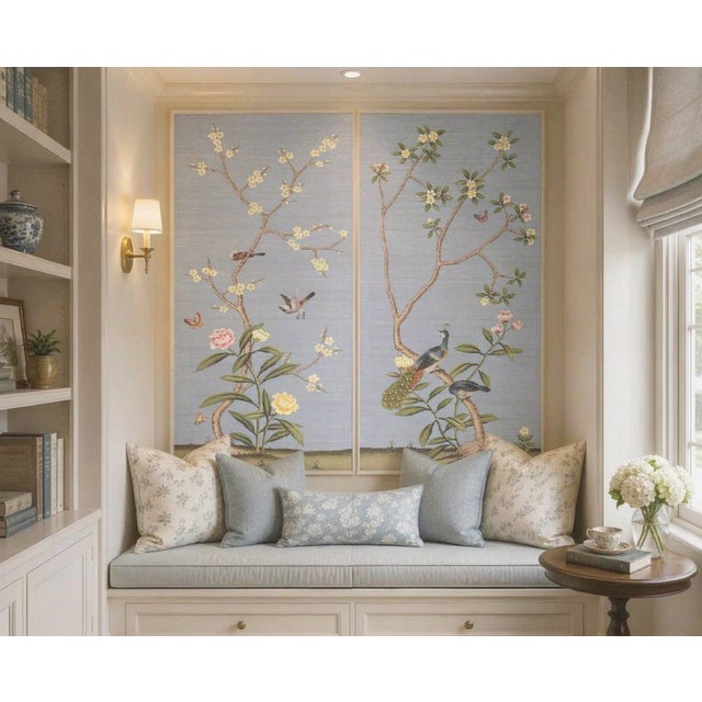 Commodity Description: Elevate your interior with the soulful elegance of heritage craftsmanship. This exquisite two-panel...