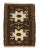 Brown Vintage Mini Rug For Sale - Image 4 of 4