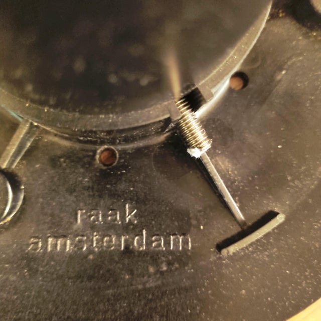 Black Large Plastic Sphere Globe Table Lamp from Raak Amsterdam, 1970s For Sale - Image 8 of 14