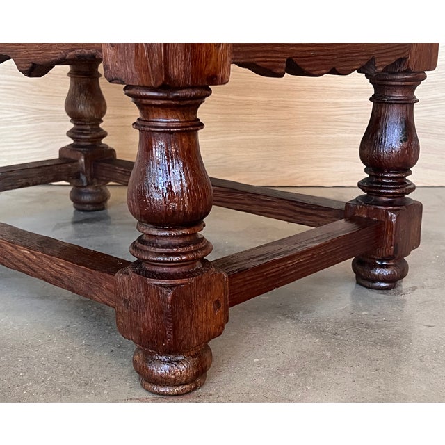 Late 19th Century Rustic Artisan Made Pyrenees Mountains Side Table End Table For Sale - Image 11 of 12