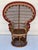 Mid-Century Modern Spectacular 1950 Peacock Rattan Bamboo Armchair in Mackenzie Zie Childs Style For Sale - Image 3 of 9