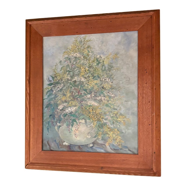 1970s Floral Still Life by Hans Kline, 1972 For Sale