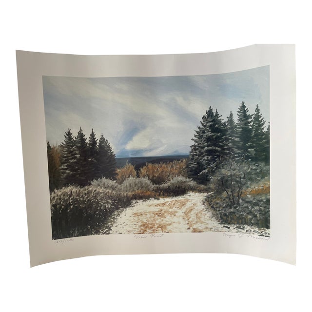"View Point" Signed Print by Wayne Michaud For Sale