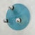 Three-Lights Blue Wall Lamp in Metal, 1980s, in Good conditions. Designed 1980 to 1989 Up to 250V (Europe/UK Standard).The...
