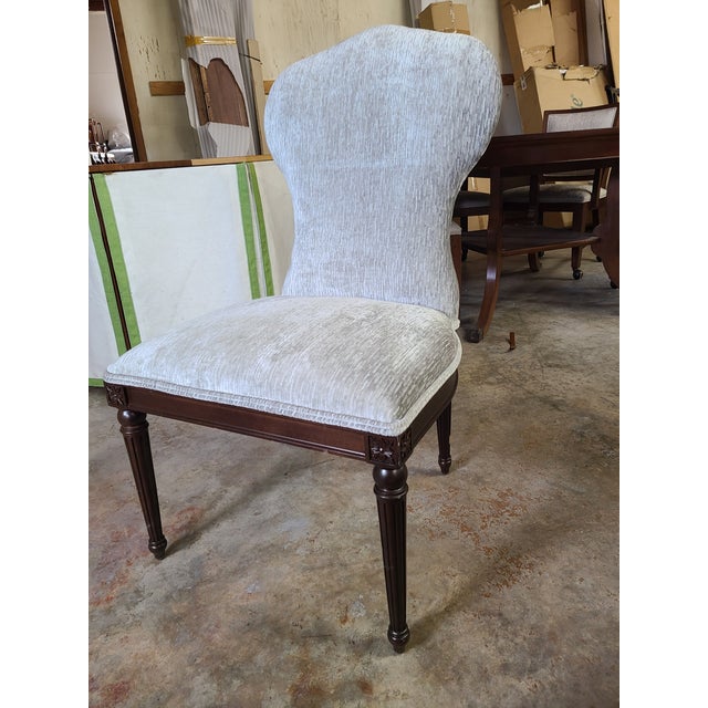 Henredon Furniture Louis Dining Side Chair With Brass Handle Insert Chairish