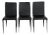 Italian Modern Style Black Dining Chairs, 3 For Sale