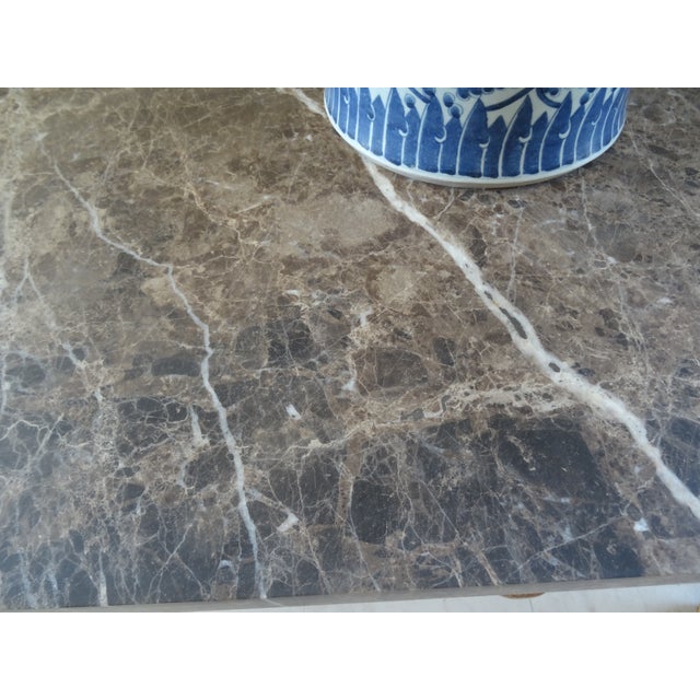 Vintage Italian Neoclassical Gilt Wood Console For Sale - Image 10 of 10