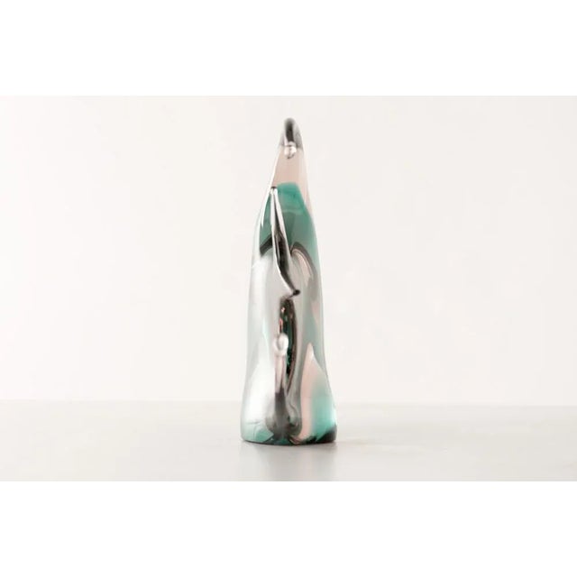 Mid-Century Modern Italian Murano Scalar Fish Sculpture, 1965 For Sale - Image 3 of 7