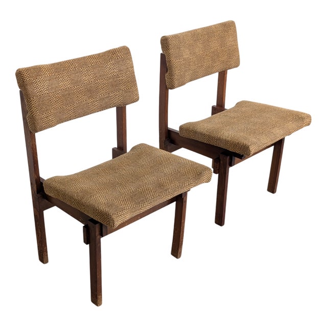 Chairs with Adjustable Seats and Backrests in the style of Gerrit Thomas Rietveld, 1950s, Set of 2 For Sale