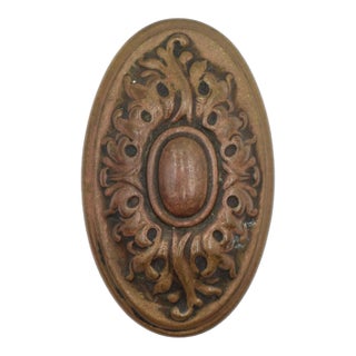 1910s Victorian Corbin Brass Oval Door Knob For Sale