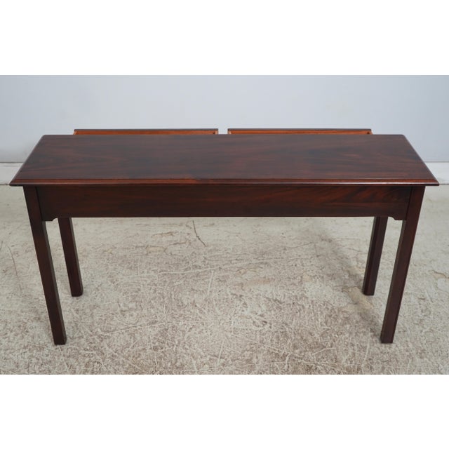 Stickley Mahogany 2 Drawer Console Table For Sale - Image 14 of 18