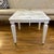 Modern Glam Hollywood Regency - Style Painted White End Table With White Marble Top & Fluted Legs For Sale - Image 3 of 12