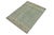 Shabby Chic Shabby Chic Balochi Blue/Beige Wool Rug - 3'2''x5'1'' For Sale - Image 3 of 11