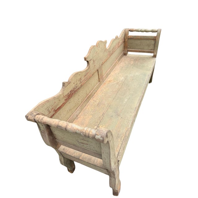 Antique European Sofa Bench For Sale - Image 4 of 9