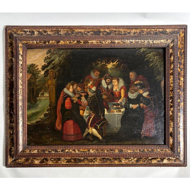 Attributed to David Vinckboons (1576-1629), 17th-century Flemish School, Oil on panel For Sale