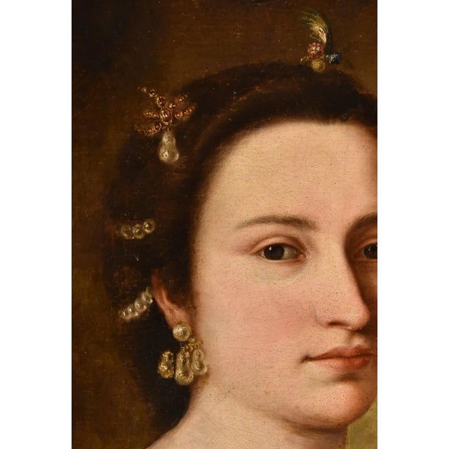 Workshop of Anton Raphael Mengs, Portrait of a Young Girl, 1750, Oil on Canvas, Framed For Sale - Image 11 of 15