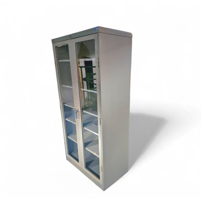 Industrial Metal Laboratory Cabinets from N.V. Boma, 1960s For Sale - Image 4 of 10