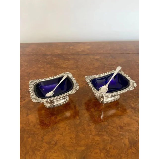 Edwardian Silver Plated Five Piece Condiment Set, 1900s, Set of 5 For Sale - Image 6 of 7