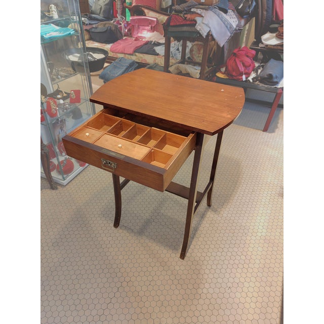 Danish Table with Drawer in Teak, 1950s For Sale - Image 14 of 18