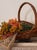 Contemporary Vintage Portuguese Wicker Flower Gathering Basket For Sale - Image 3 of 3