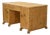 English Desk in Birch Burl with Bee Motif Marquetry, 1950s For Sale