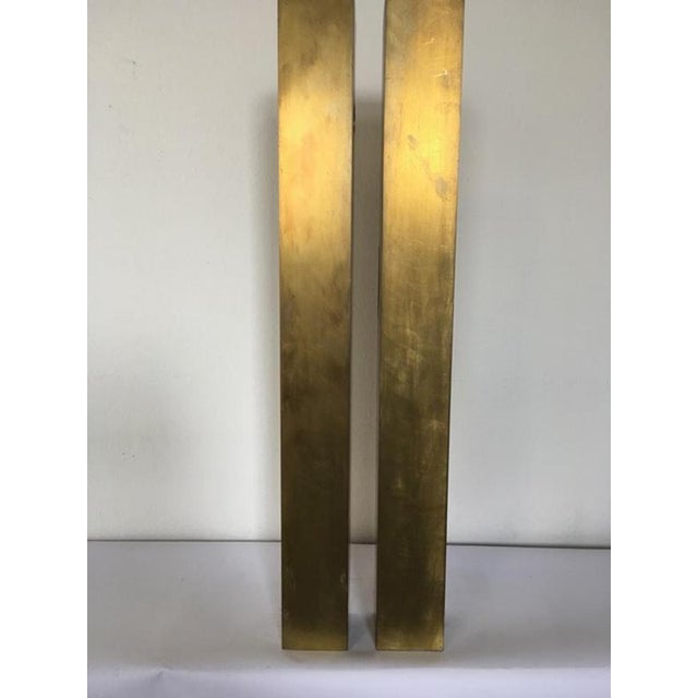 Roberto Vecchione, The Skyscrapers Abstract Sculptures, 1998, Brass, Set of 2 For Sale - Image 12 of 18