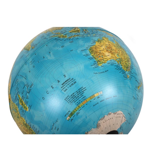 Vintage Italian Rand McNally Illuminated 12" Globe - Lights Up For Sale - Image 6 of 7