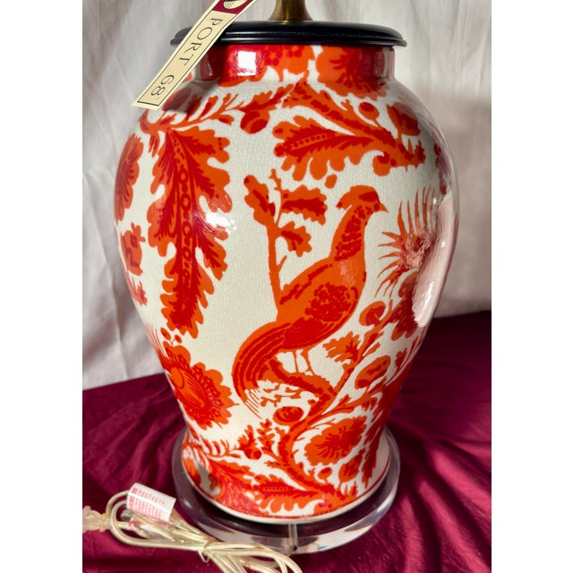 Scalamandré Maison by Port 68 Arcadia Coral Lamp, 36”h – New Old Stock For Sale In Tulsa - Image 6 of 9