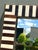 Vintage Striped Bone Inlay Wall Mirror For Sale - Image 9 of 14