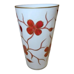 Mid 20th Century Red Dogwood Vase