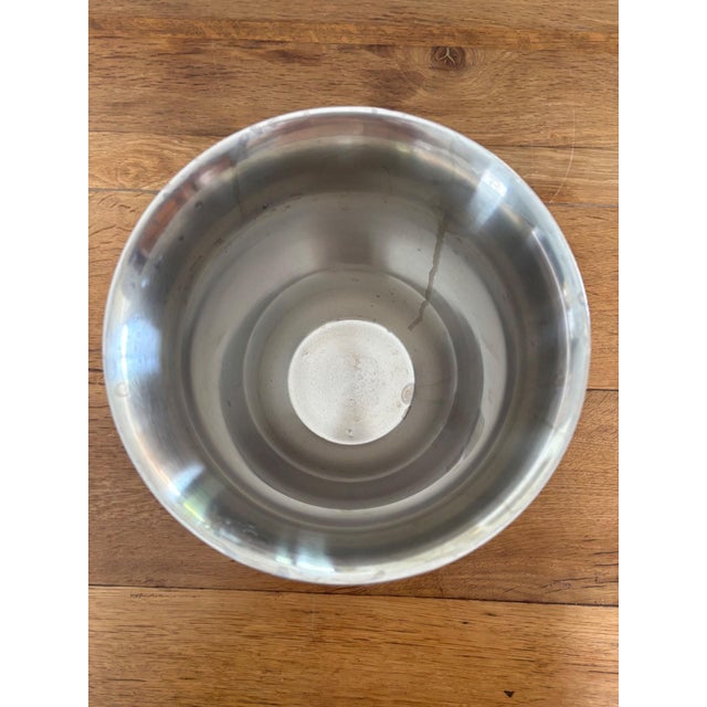 1980s Champagne Bucket in Stainless Steel and Gold-Plated Brass by Guy Degrenne, 1980s For Sale - Image 5 of 13