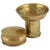 Metal Vintage Art Deco German Brass Can and Bowl from Kupo, 1920s, Set of 2 For Sale - Image 7 of 7