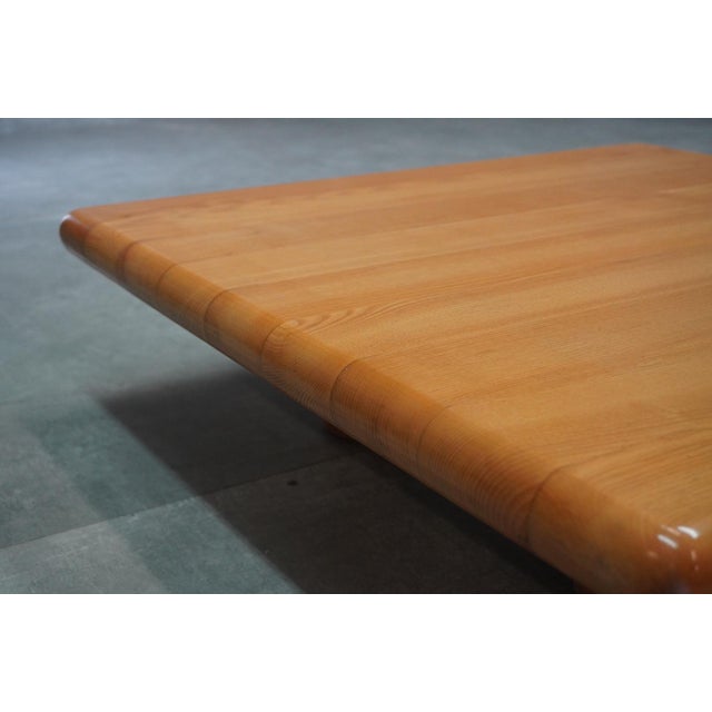 Contemporary Low Walnut Table, 1970s For Sale - Image 3 of 5