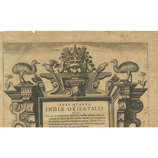 After Jan Huygen van Linschoten, Linschoten Voyages, 1601, Engraving For Sale - Image 5 of 10