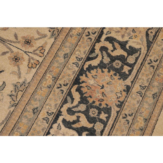 Boho Chic Beige/Green Wool Rug - 9'3'' X 12'3'' For Sale In New York - Image 6 of 10