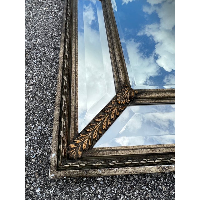 The Raschella Collection Inc. Brushed Gold Bronze Framed Mirror For Sale - Image 4 of 12