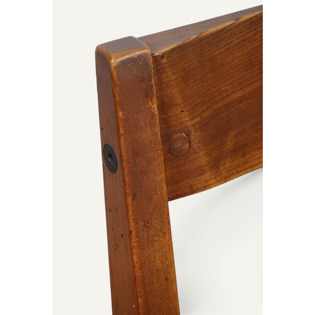 Vintage S24 Chair in Elm and Black Leather by Pierre Chapo, 1970 For Sale - Image 13 of 18