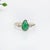 2020s 1.3ct Emerald Ring With Natural Diamond Accents: Solid 14k Gold, ,Size 6.75 For Sale - Image 5 of 8