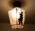 Blue Art Deco Hexagon Hall Lamp Night Watcher, Germany, 1920s For Sale - Image 8 of 10