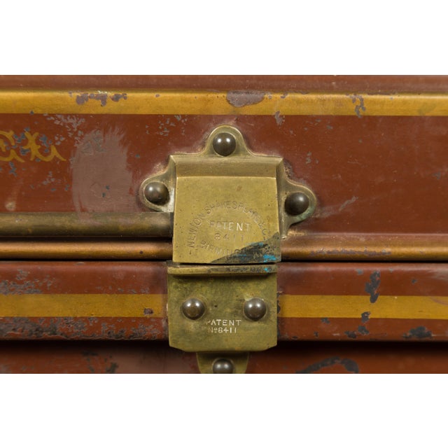 Early 20th Century Star of India Ship's Trunk Made by Newton Shakespeare and Co. on Custom Base For Sale - Image 12 of 12
