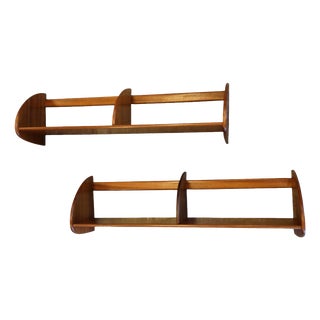 Danish Wall Shelf in Mahogany, 1960s For Sale