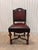 Early 20th Century Theodore Alexander Burgundy Leather and Brass Studded Armless Side Chair for Library Dining For Sale - Image 9 of 12