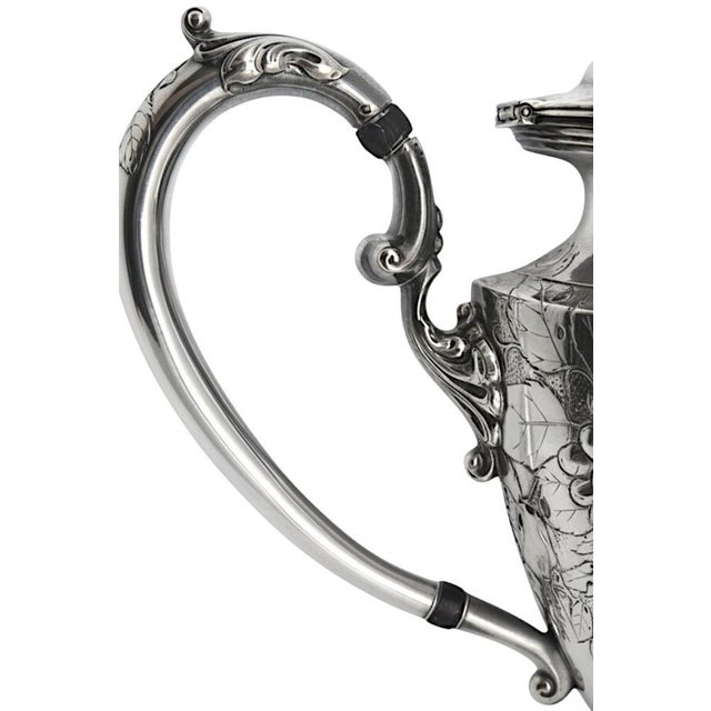 Sterling Silver Coffee or Tea Service from Spaulding & Co., 1890s, Set of 4 For Sale - Image 10 of 13
