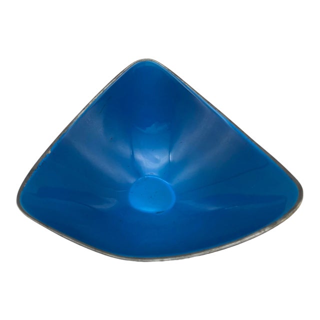 Vintage Mid 20th Century Reed & Barton Silver Plated and Enamel Bowl For Sale