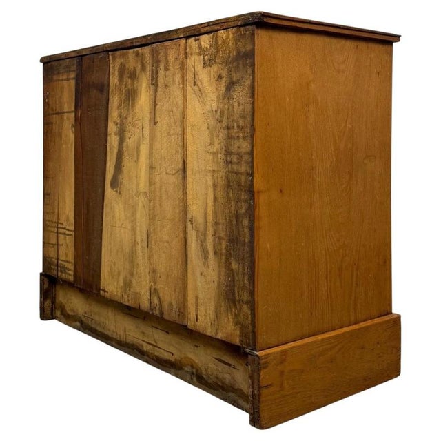 Wood Antique English Victorian Oak Drawer Chest For Sale - Image 7 of 12