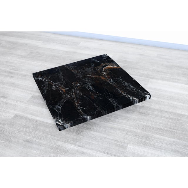 1970s Mid-Century Italian Faux Marble Coffee Table by Willy Rizzo, 1970s For Sale - Image 5 of 11