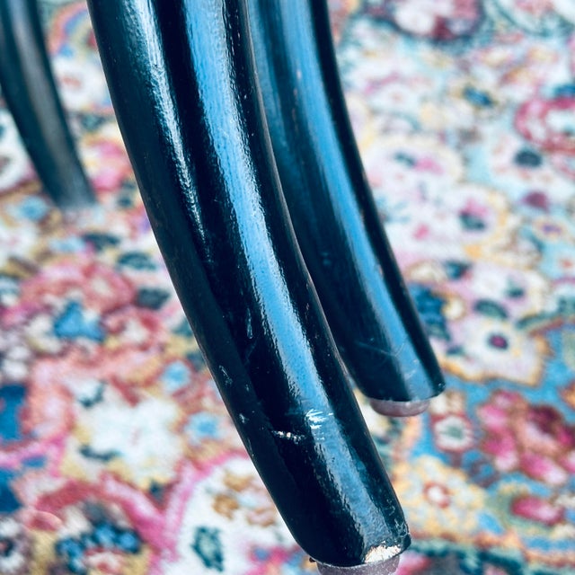 Ethan Allen Mirabelle Black Chinoiserie Faux Bamboo Coffee Table Chairish